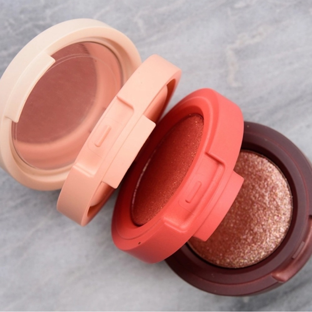 Kaja Beauty Bento Bouncy Shimmer Eyeshadow Trio in Orange Blossom $28 MSRP NIB - Picture 3 of 9